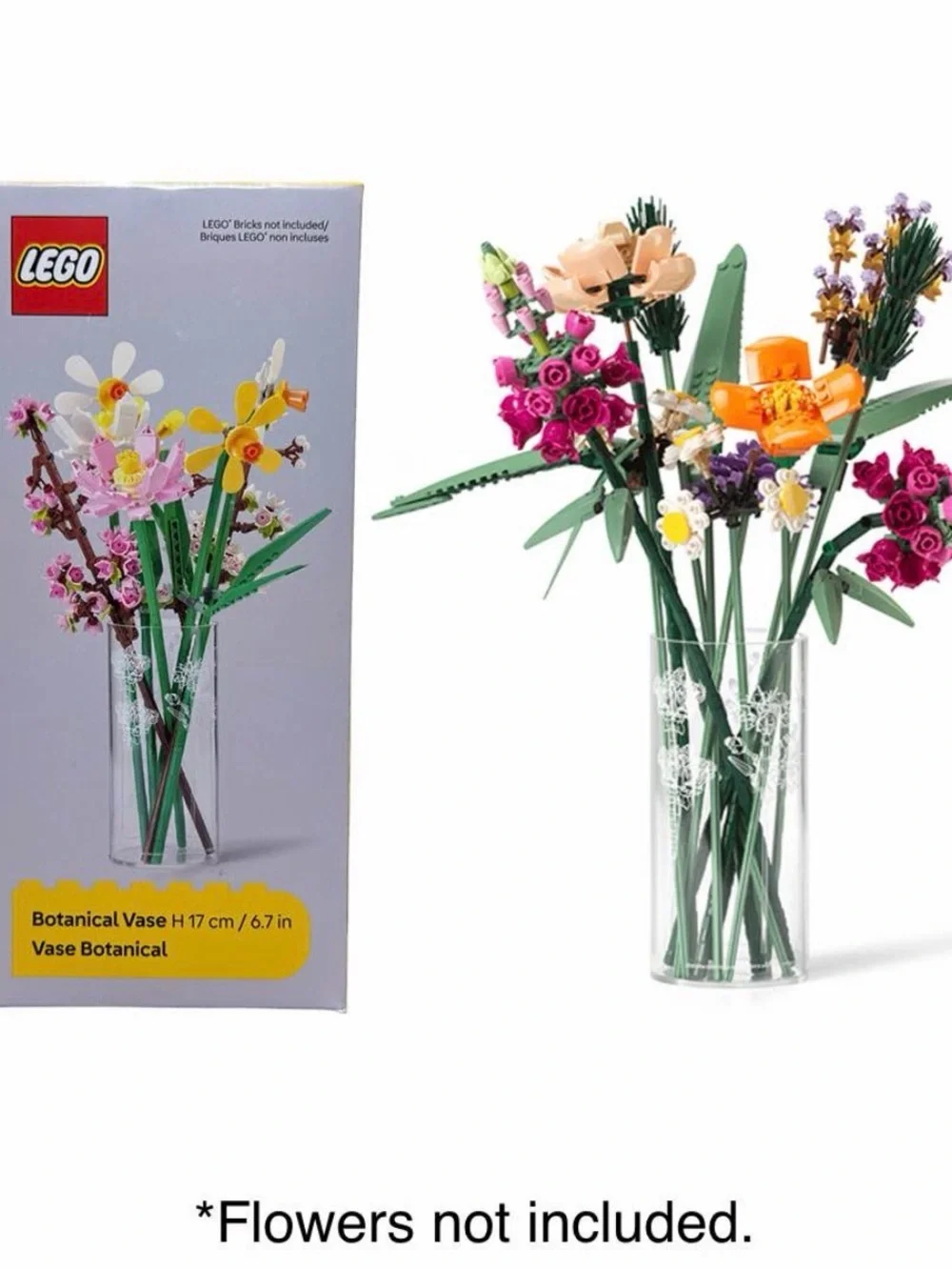 LEGO Botanical Vase with Wild Flowers Floral Design - NEW